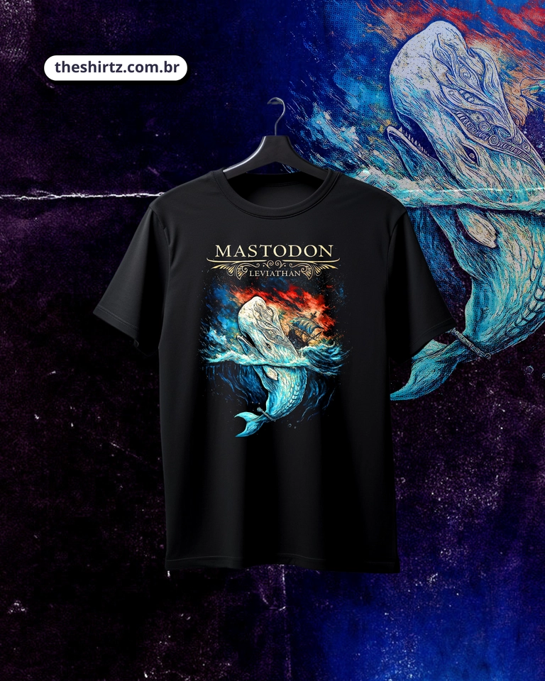 Camiseta Mastodon | Leviathan (DTF Halftone) - imagem 1