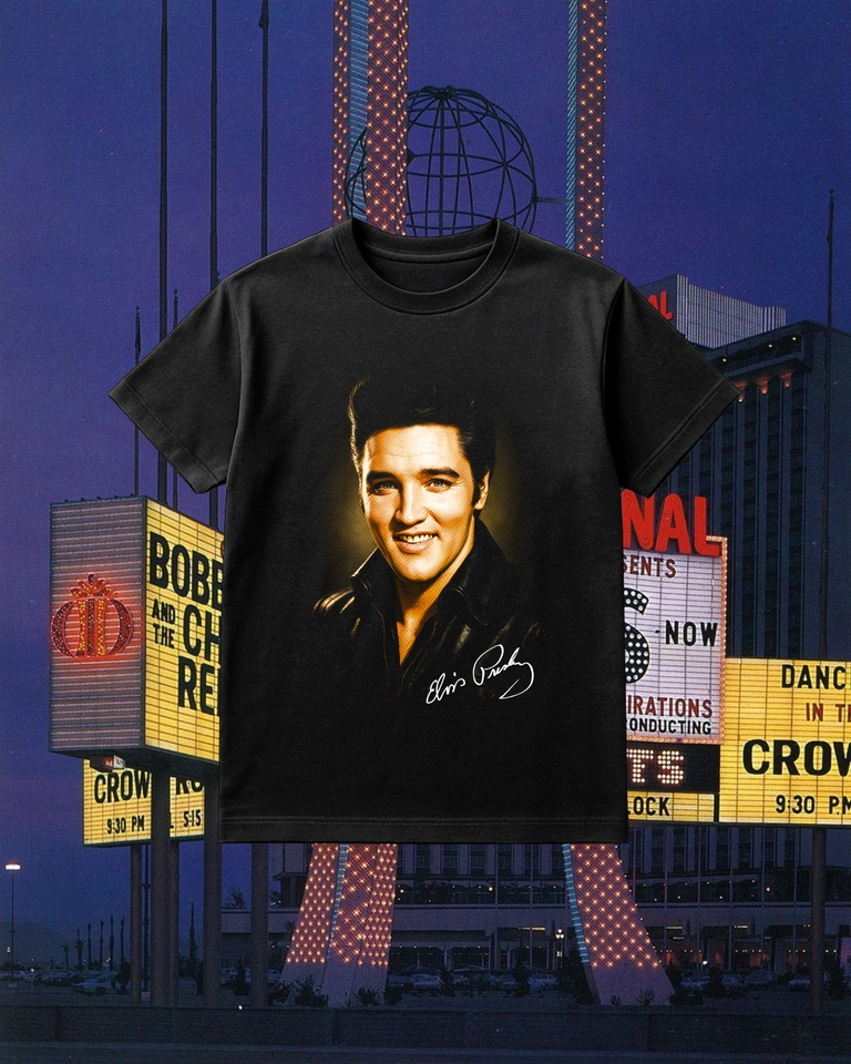 Camiseta Elvis Presley (DTF Halftone) - imagem 1