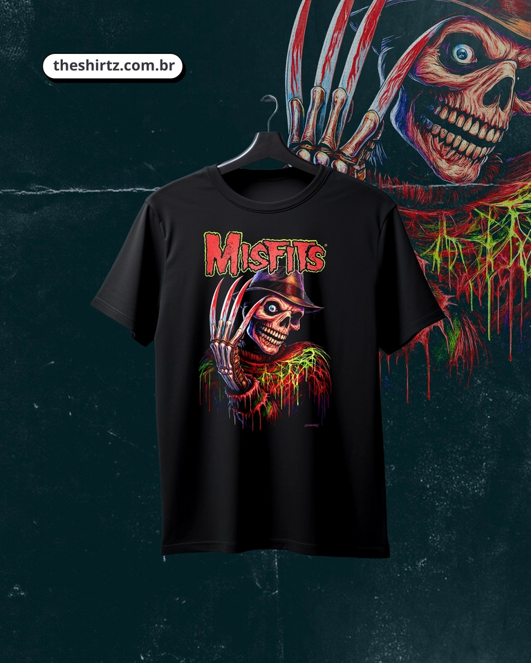 Camiseta Misfits | Freddy (DTF Halftone) - 1