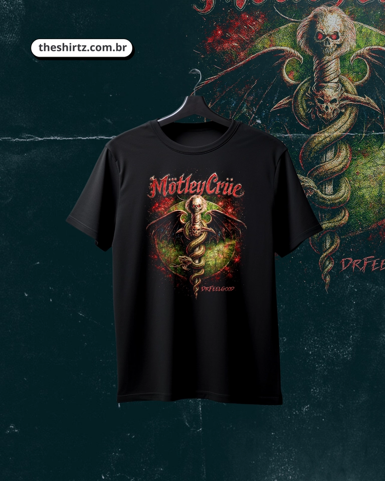 Camiseta Motley Crue (DTF Halftone) - imagem 1