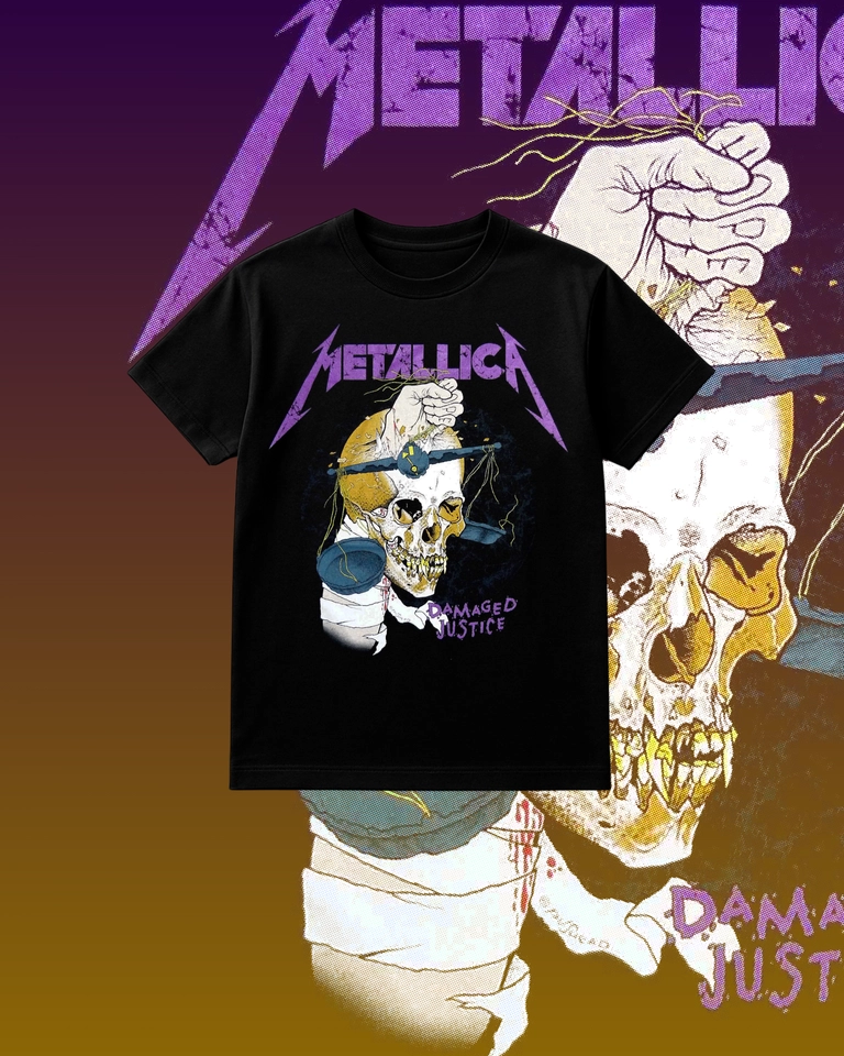 Camiseta Metallica Damaged (DTF) - imagem 1