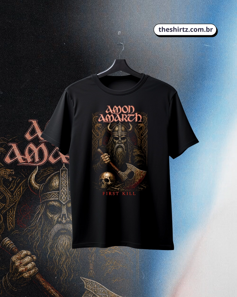 Camiseta Amon Amarth 2 (DTF Halftone) - imagem 1