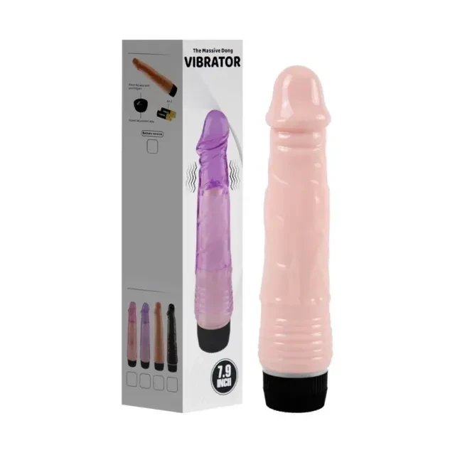 Prótese 20 x 4 cm com Vibrador  - 1