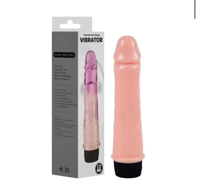 Prótese 18,5 x 4 cm com Vibrador  - 1