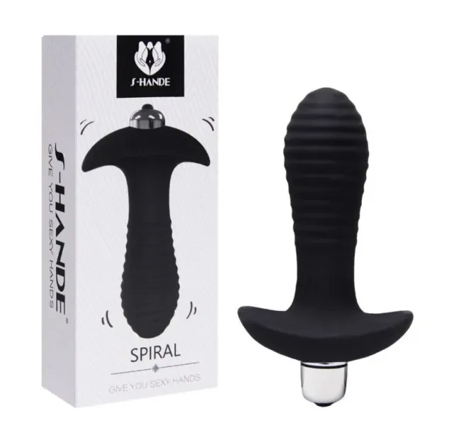 Plug Anal Spiral com Vibrador a Pilha  - 1