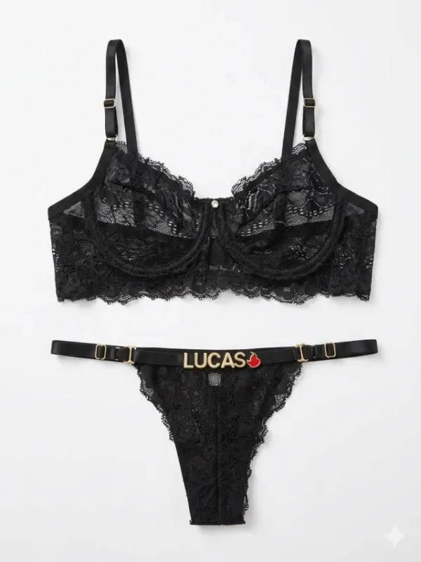 Conjunto Personalizável Preto (LETRAS VENDIDAS SEPARADAMENTE)