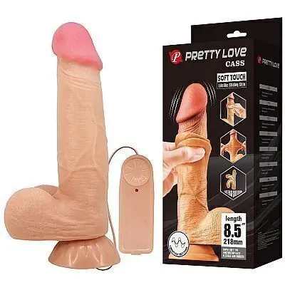 Prótese 21,8 x 4,6 cm com Vibrador 