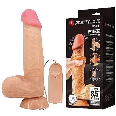 Prótese 21,8 x 4,6 cm com Vibrador  - 1