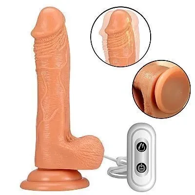 Prótese 17,8 x 3,9 cm com Rotação e Vibro  - 1
