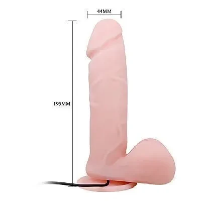 Prótese 19,5 x 4,5 cm com Vibrador  - 5