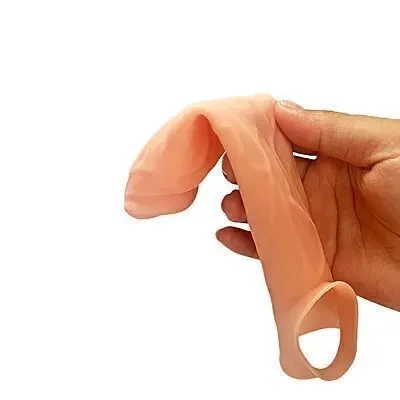 Capa Peniana 20,3 x 3,5 cm com Anel de Silicone  - 4