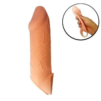 Capa Peniana 20x 4,2 cm com Anel de Silicone  - 1