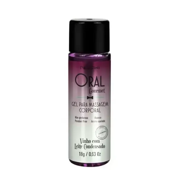 Gel Beijável Oral Gormet Vinho com Leite Condensado 18g