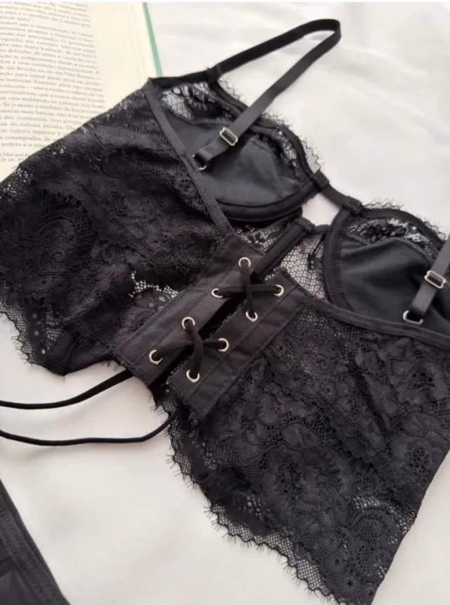 Conjunto Leblon Preto  TAM P e M  - 2