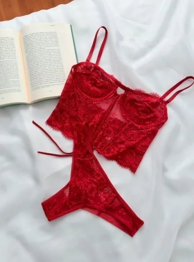 Conjunto Leblon Vermelho TAM P M e G  - 3