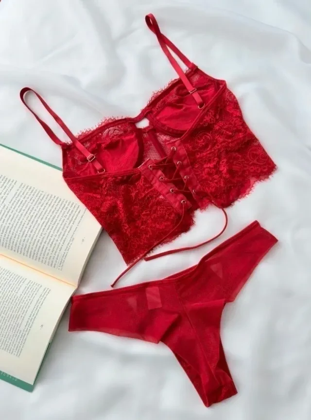 Conjunto Leblon Vermelho TAM P M e G  - 1