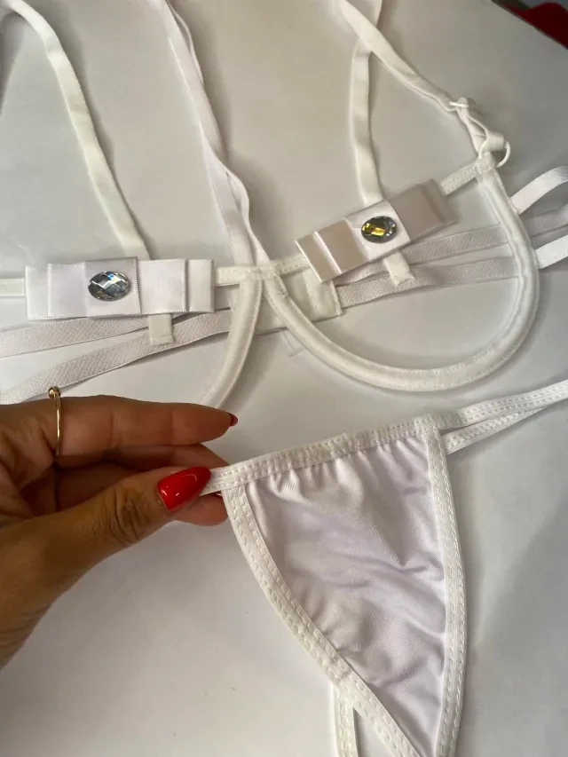Conjunto Laço Branco TAM P  - 2