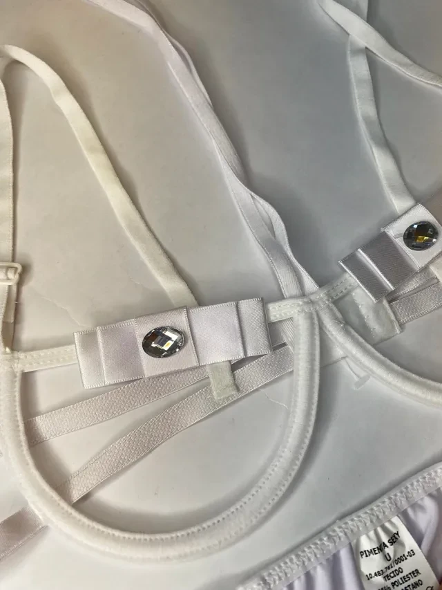 Conjunto Laço Branco TAM P  - 4