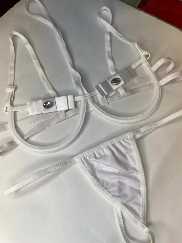 Conjunto Laço Branco TAM P  - 1