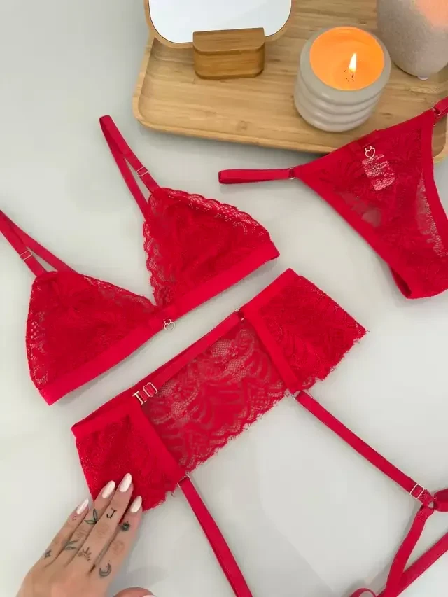 Conjunto Fabulosa Vermelho com Cinta TAM P M e G  - 2