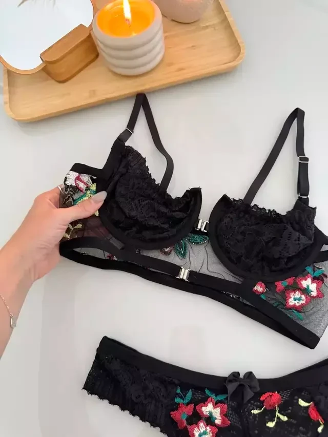 Conjunto Bordado  Milena TAM P  - 3