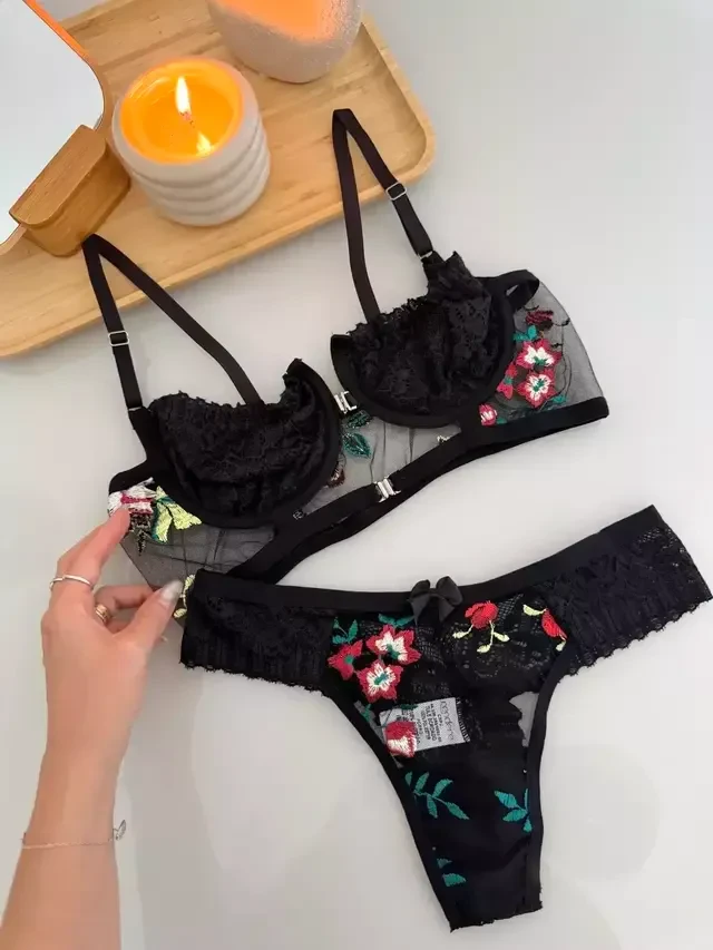 Conjunto Bordado  Milena TAM P  - 1