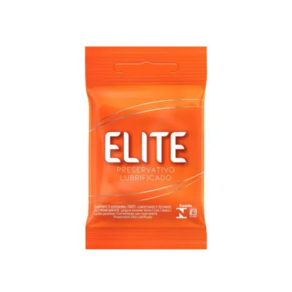 Preservativo Lubrificado Elite 3uni