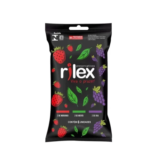 Preservativo Rilex Mix de Frutas 6uni - 1