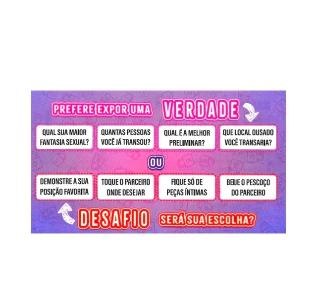 Raspadinha Verdade ou Desafio  - 2