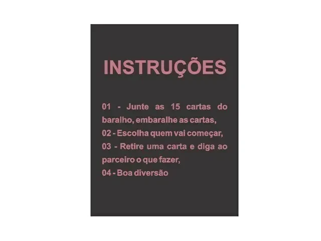 Baralho do Streep Tease 15 cartas  - 2