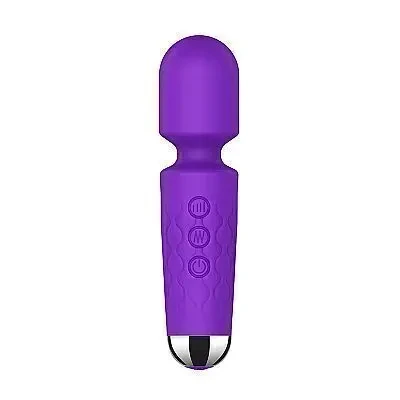 Vibrador Varinha Mágica Stacy Recarregável Roxa - 1