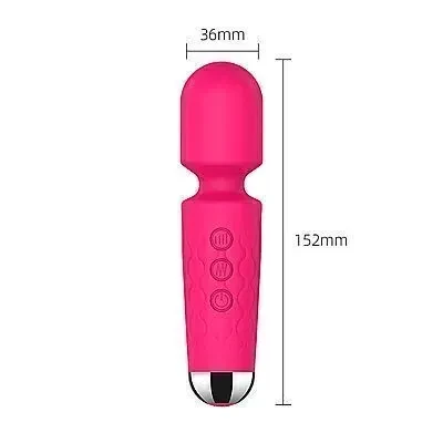Vibrador Varinha Mágica Stacy Recarregável Pink  - 2