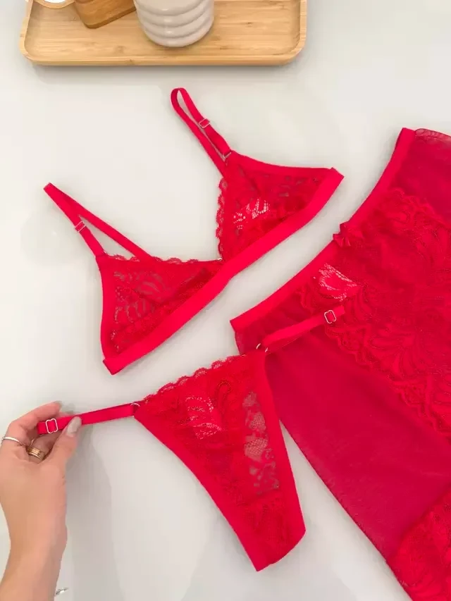 Conjunto Seduza Vermelho TAM G - 4