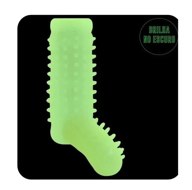 Meia Capa Peniana Florescente em Silicone  - 2