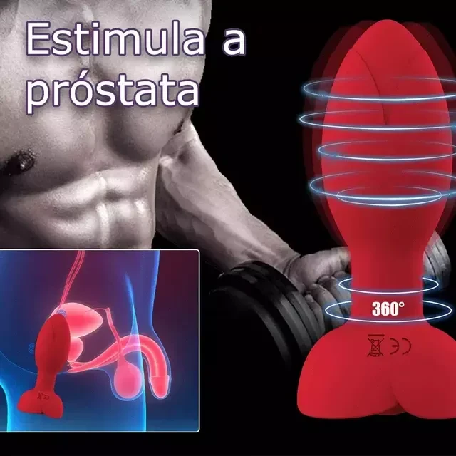 Plug Com Vibrador 360 via APP - 2
