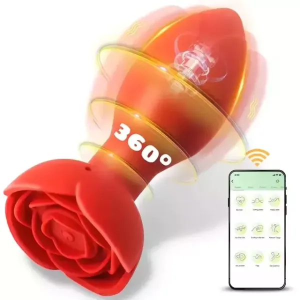 Plug Com Vibrador 360 via APP