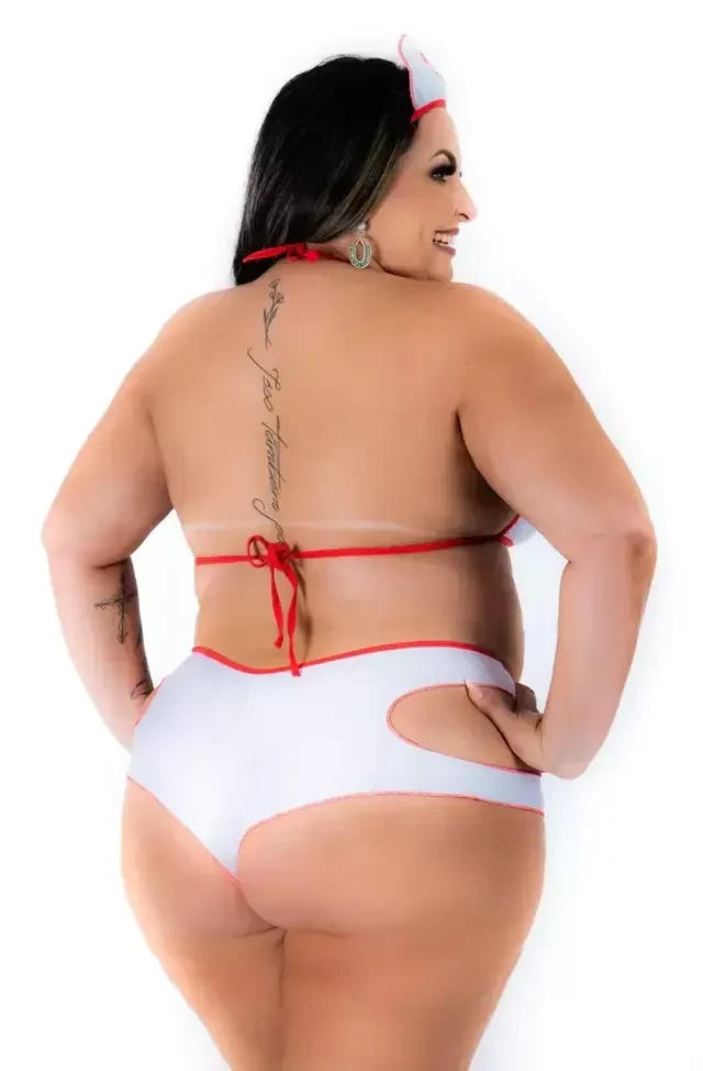 Fantasia Mini Médica Hot Plus Veste do 44 ao 50 - 2