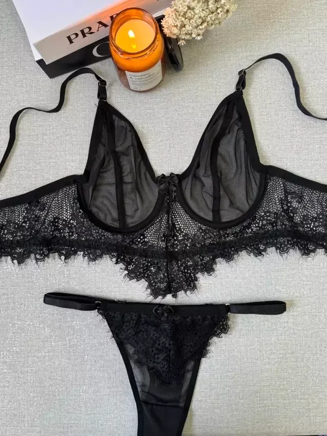 Conjunto Luna Preto TAM G - 1