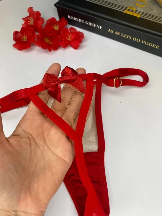 Calcinha Ilusion Vermelha Veste do P ao G  - 2