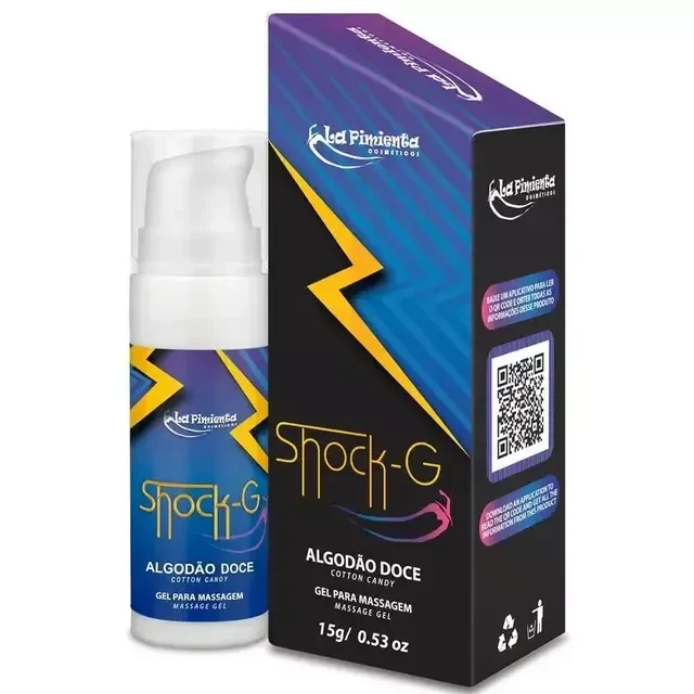 Excitante Unissex Vibrador Beijável Shock G Algodão Doce  - 1