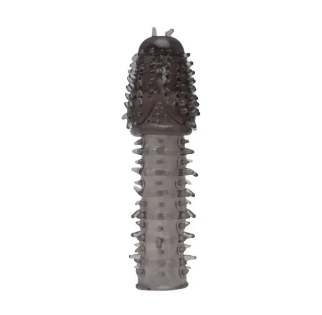 Capa Peniana Texturizada em Silicone  Preta  - 1