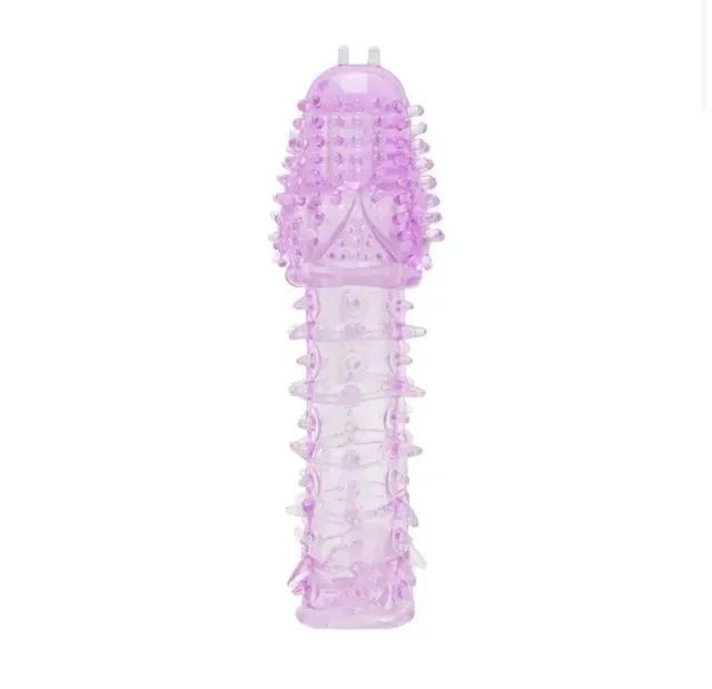 Capa Peniana Texturizada em Silicone  Lilás  - 1