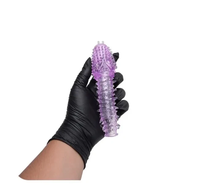 Capa Peniana Texturizada em Silicone  Lilás  - 2
