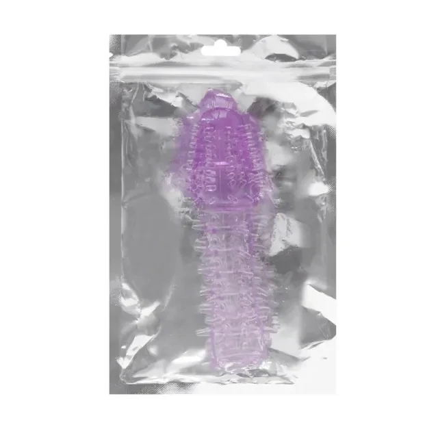 Capa Peniana Texturizada em Silicone  Lilás  - 3