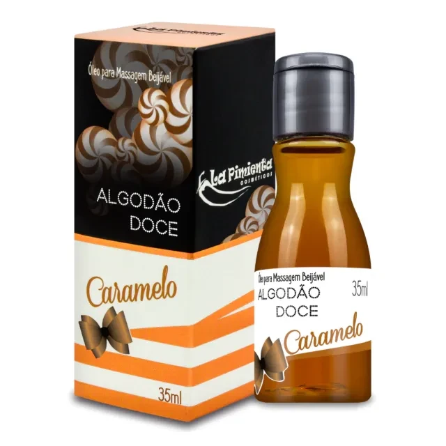 Óleo para Massagem Hot 🔥Beijável Caramelo 35ml  - 1
