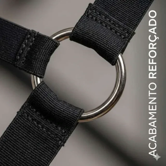 Kit Cueca Jockstrap + Harness Preto TAM Único  - 4