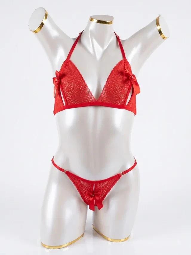 Conjunto Apressadinho Vermelho  Veste P e M   - 1