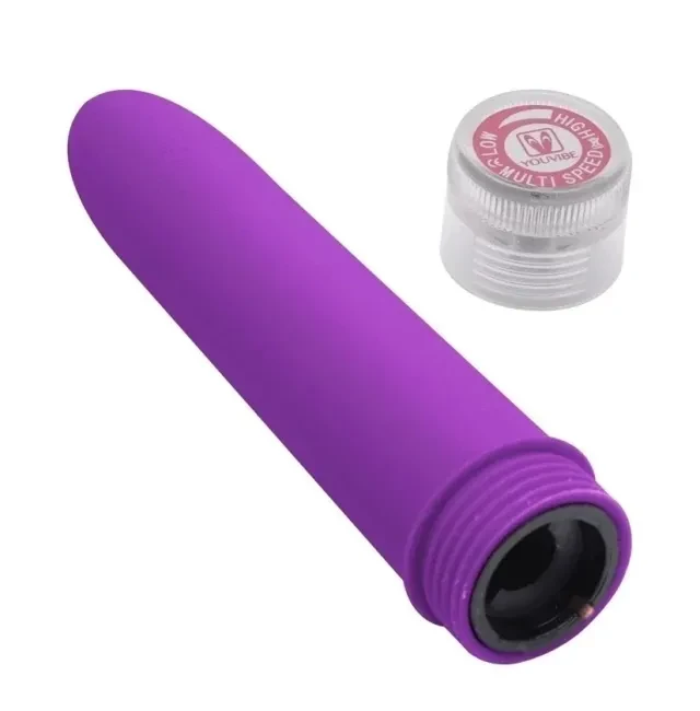 Vibrador Personal 13x2,5 cm Roxo A Pilha  - 3