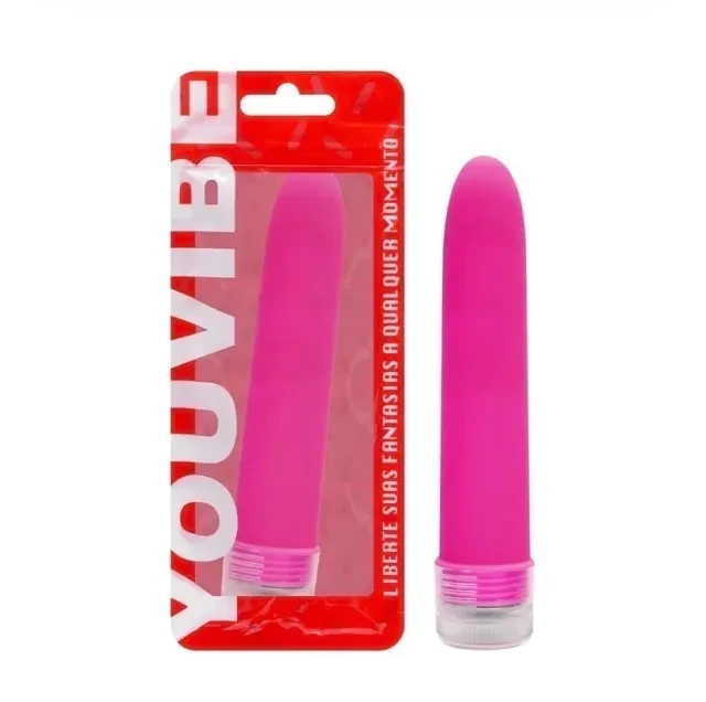 Vibrador Personal 13x2,5 cm Pink  A Pilha   - 1
