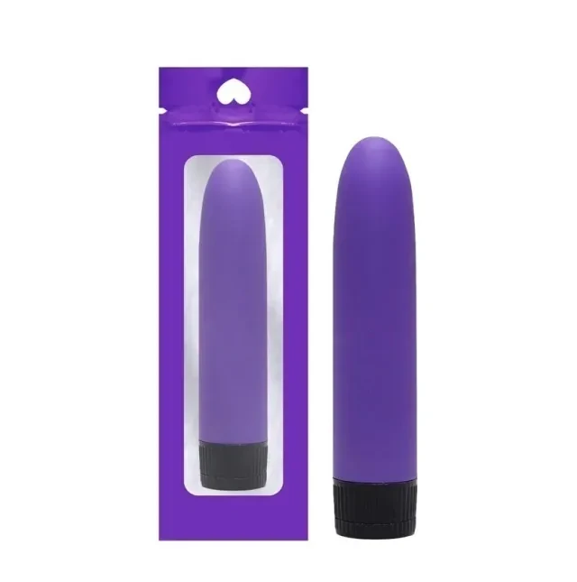 Vibrador Personal 13 cm Roxo a Pilha   - 1
